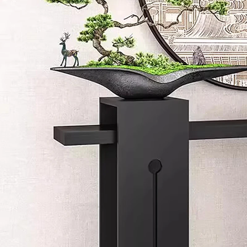 Chinese Classic Console Tables Rustic Unique Thin Modern Console Tables Wabi Sabi Design Console Meuble Furniture Living Room