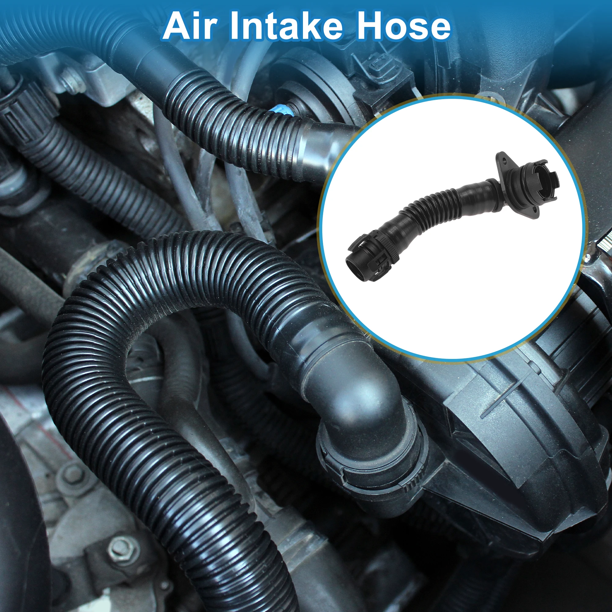 X Autohaux Engine Air Intake Hose for BMW X5 14-18 Air Cleaner Intake Hose No.11127590163