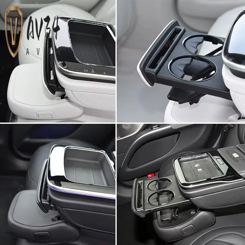 

AV34-Автомобильная вставка на центральную консоль, держатель для напитков для Mercedes Benz EQE EQS Class EQE300 EQE350 EQS400