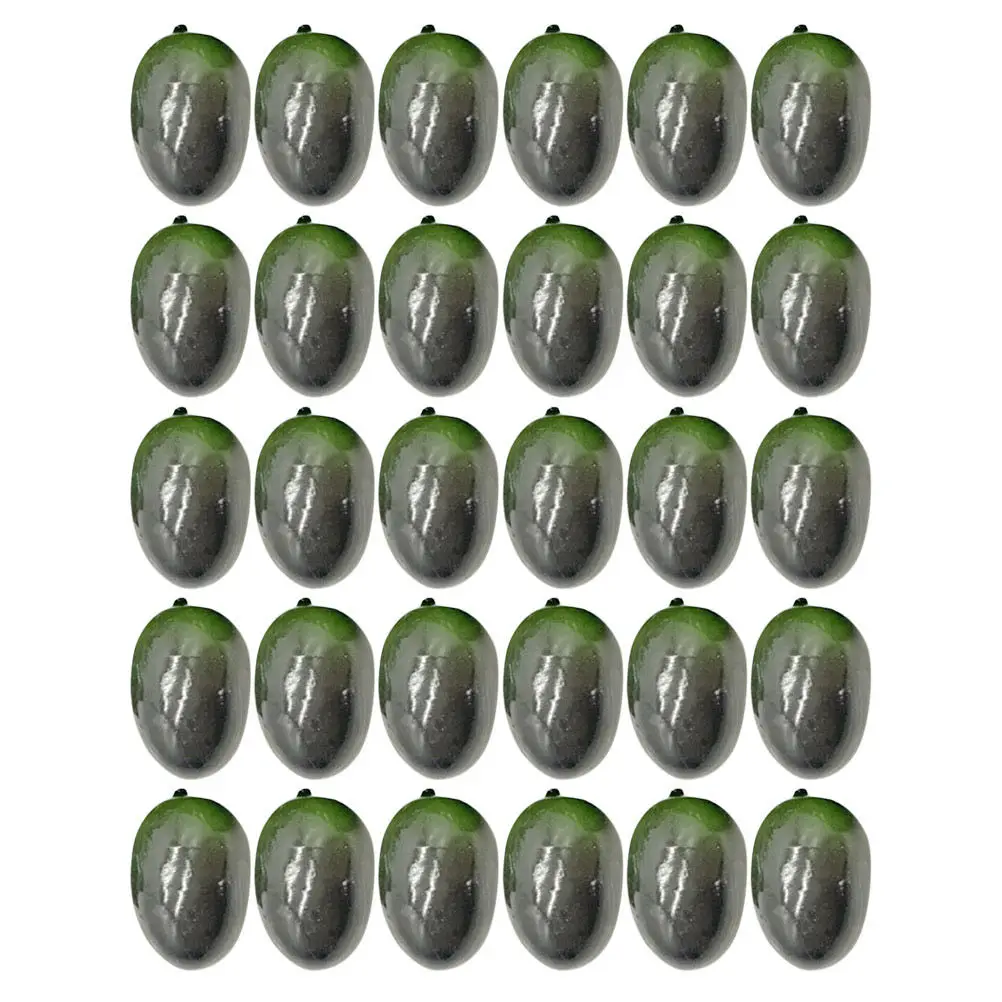 Modelos de aceitunas realistas, adornos decorativos verdes, accesorios elegantes para exhibición de alimentos, decoración para el hogar, cocina y fiestas
