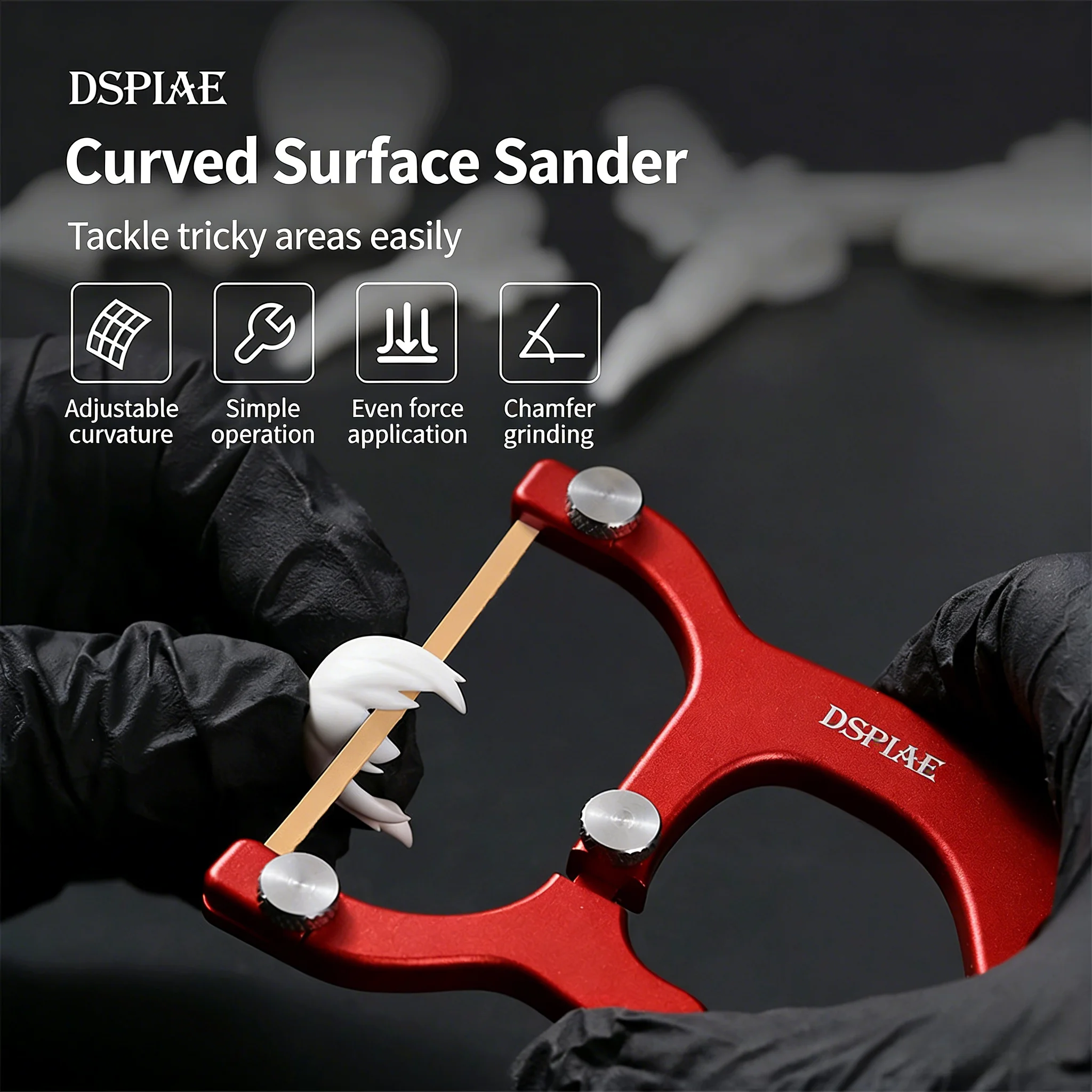 

Ручной инструмент для обработки поверхностей DSPIAE AT-CSS: станок для сборки моделей Gundam, для создания наклонов и углов (женская насадка)