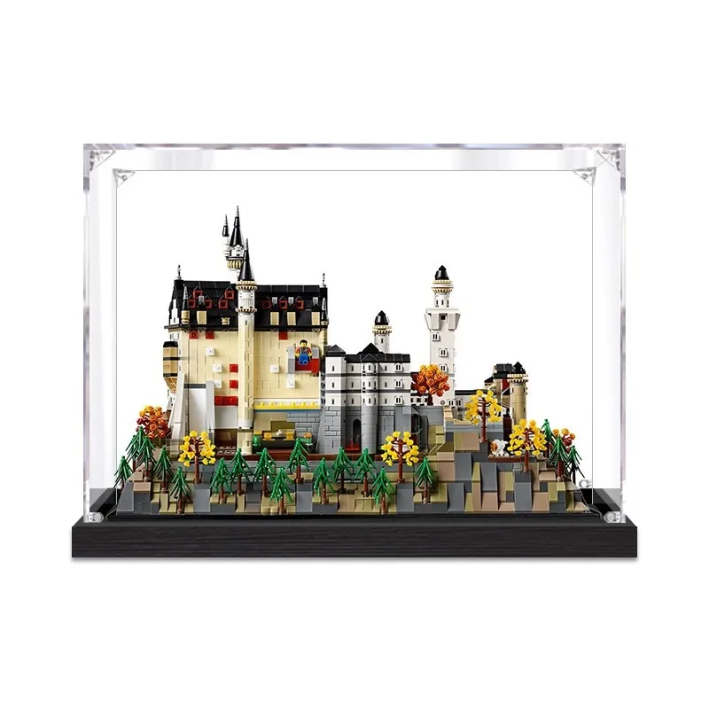 3mmLuxuriou Dustproof Display Box For Lego 21063 Neuschwanstein Castle Display Case Storage Box Organizer(lego Set Not Included)