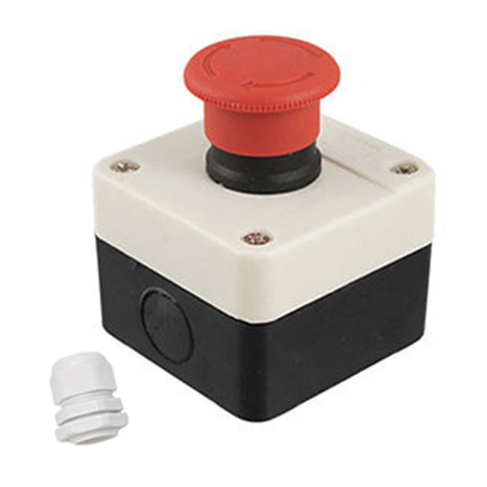 Electrical EStop Push Button Switch Station in Red Mushroom Design 10A Rated Voltage AC220V with Robust Construction