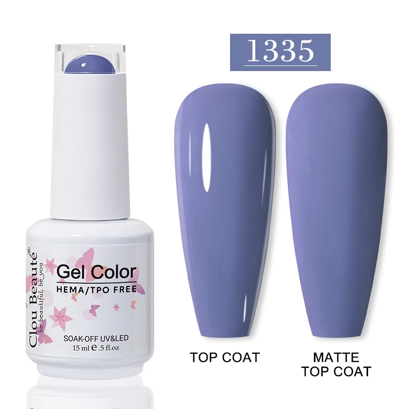 Clou Beaute HEMA TPO FREE Gel-Nagellack, semipermanenter Hybrid, schwarz, rot, Gel-Nagellack, Nagelkunst, UV-Nagellack, emaillierter Lack