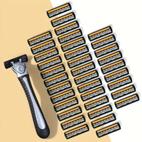 Brand Men Razor Shaver Classic Manual Razor Vintage Water Wash Razor Blade Sharp Blade Anti Scratch Three Layer Blade Razor