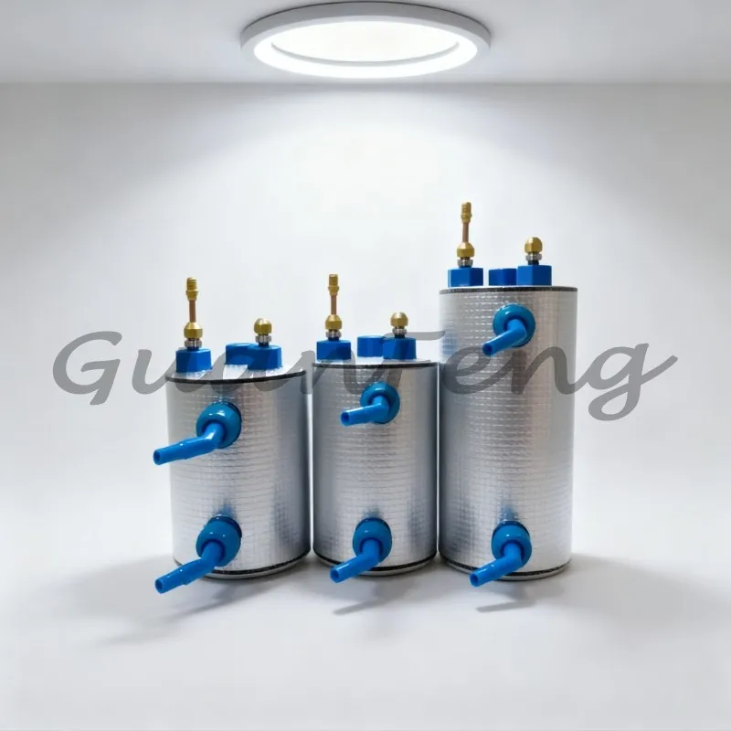 3HP seawater resistant titanium tube evaporator, replacement part for titanium heat exchanger for aquaculture cooling