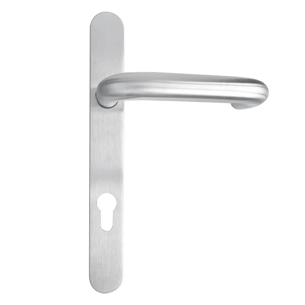 

2PC SUS304 Stainless Door Handles Anti-rust Fire door handle Round Return-to-Door Design For Bedroom Bathroom Home Hardware