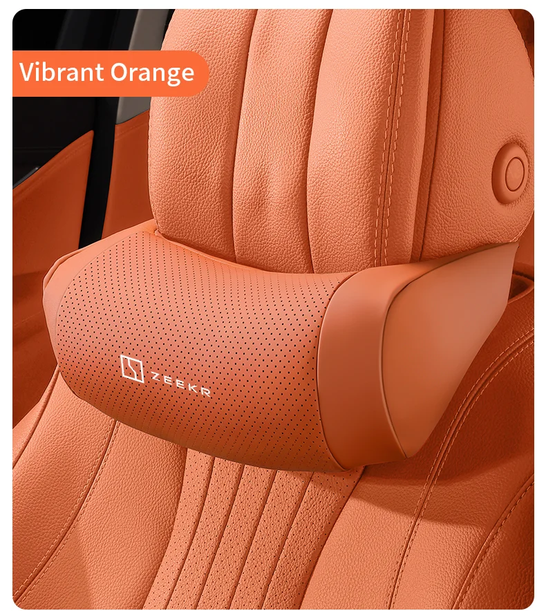Für Zeekr X MIX 001 007 009 8X 9X 7X Atmungsaktive Auto-Kopfstütze Leder-Nackenstütze Sitz Atmungsaktives Weiches Nackenkissen oder Zubehör – Detail 14