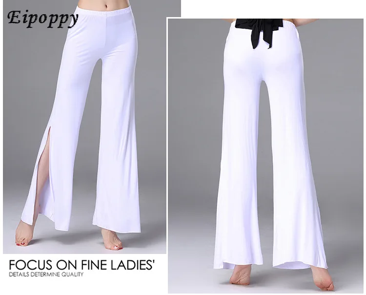 Belly Practice Clothing Modal Slit Pants Performance Modern Dance Practice Beginner