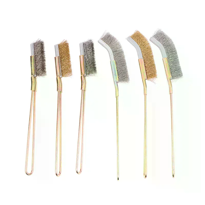 /TPz/1Pcs Wire Brush Rust Cleaner Elbow Brush Stainless Steel Knife Brush Cleaning Tools Kitchen Grease Grime Cleaning Tool