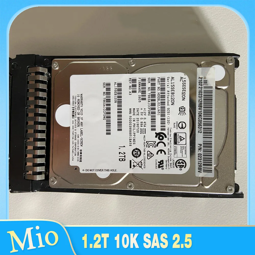 

1.2TB For Huawei Server Hard Disk 02312RBV 02311HAN 02311NHV 1.2T 10K SAS 2.5"