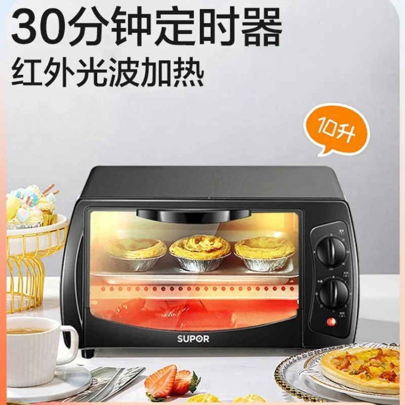 220V Electric Oven, Mini Automatic Multifunctional Cake Bread Baking Machine for Home Use