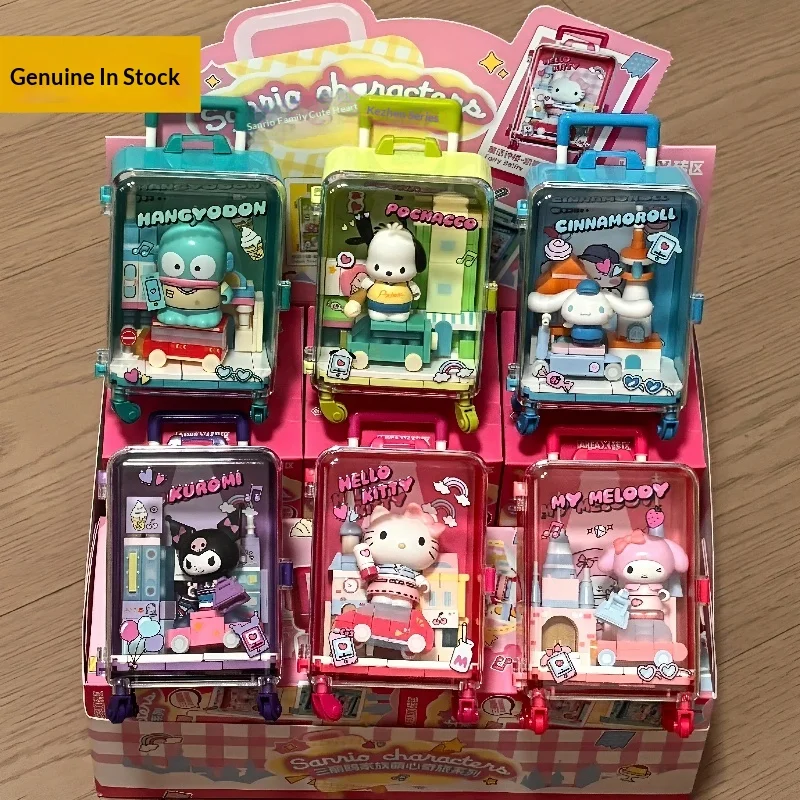 Offizielle AREAX Blocks Sanrio Family Niedliche Traumreise Blindbox Bausteine Figur Sammelspielzeug Geschenk für Mädchen