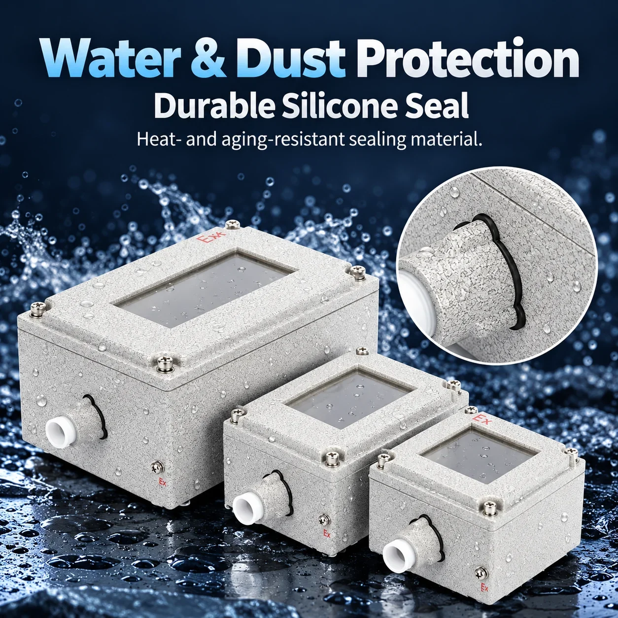 Robust Explosion-Proof Access Control Box Special Outer Design Safety-Critical Shell for Industrial Use
