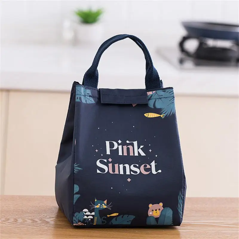 1/2/4PCS Thermal Bag Insulated Lunch Bag Cooler Bag Picnic Bags Lunch Box Ice Pack Tote Food Lunch Bags Large Capacity For Women