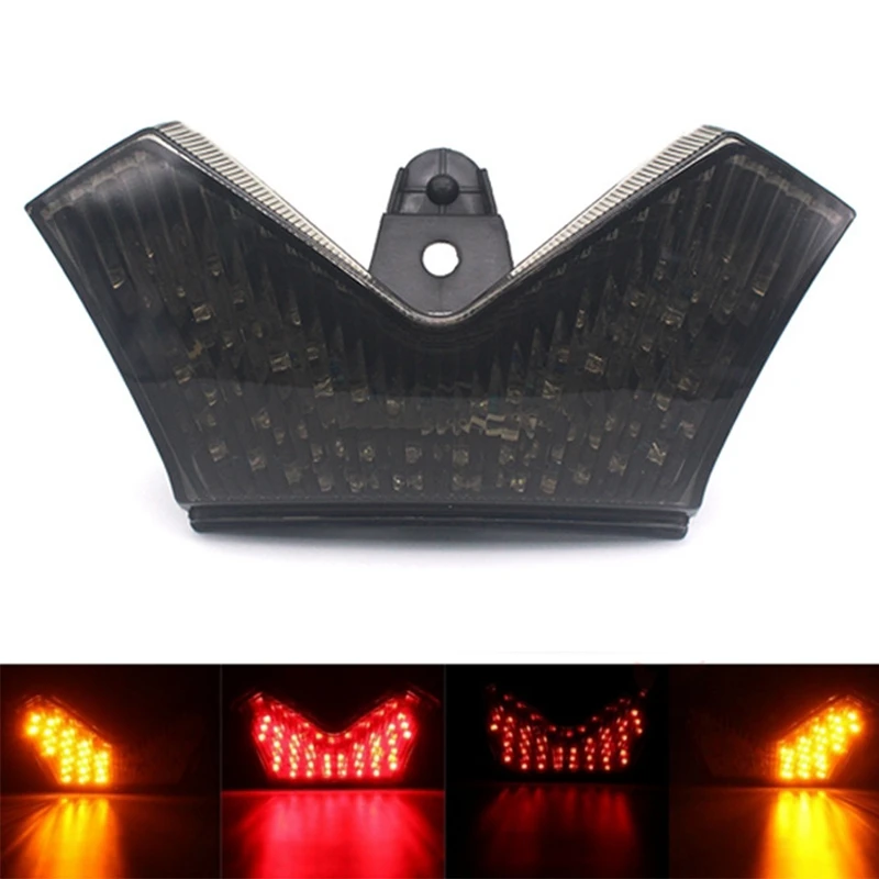 Motorcycle LED Smoked Lens Tail Light For Kawasaki Ninja ZX-14R ZX-14 ZX1400 Z1400 ZZR1400 2006-2014