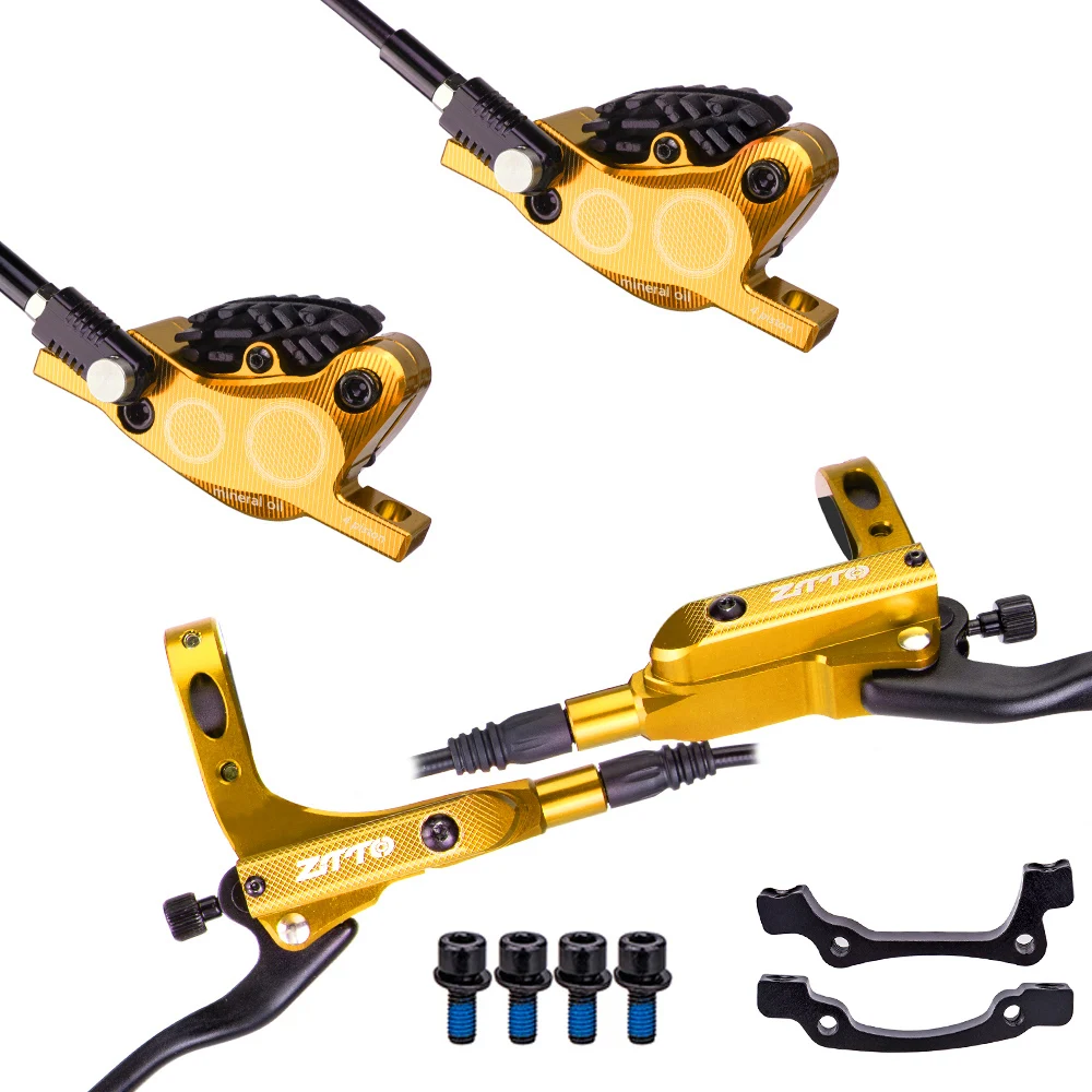 ZTTO MTB 4-zuiger fiets hydraulische schijfrem M840 met koelpads oliedruk racefiets rotor remklauwen IS PM Mount