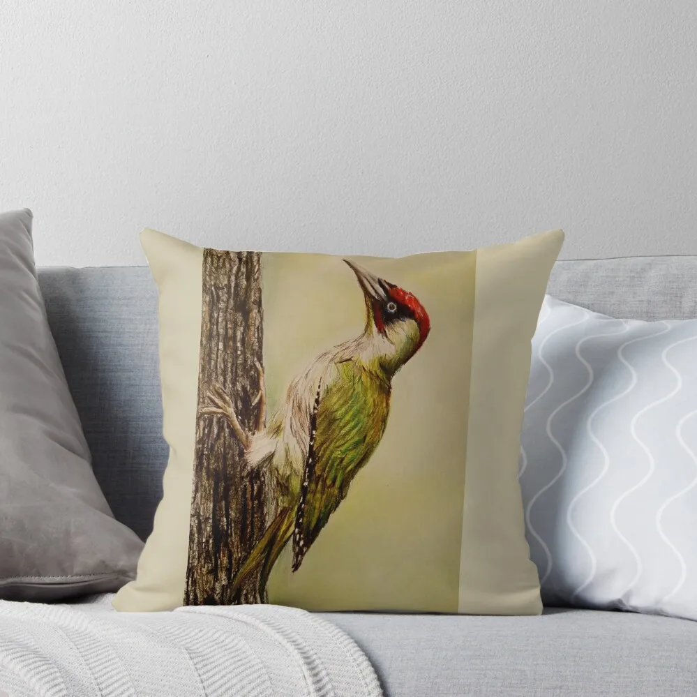 

Woodpecker art Throw Pillow Decorative Cover For Living Room Sofa Cushion Cover Couch Pillows Anime pillow