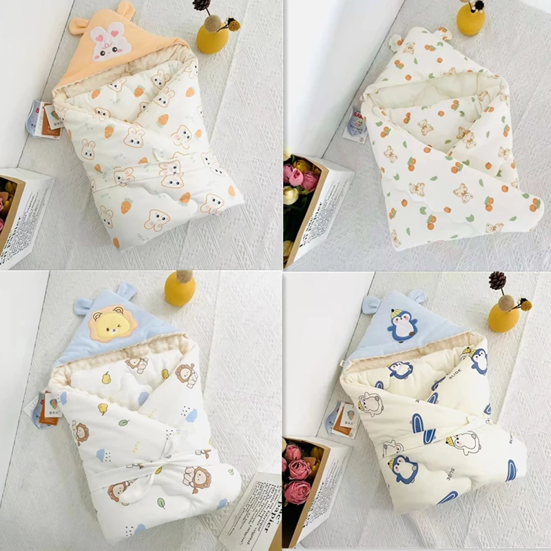 Newborn pure cotton blanket baby gauze go out to hold the blanket bean down medium thickness machine wwashable winter style