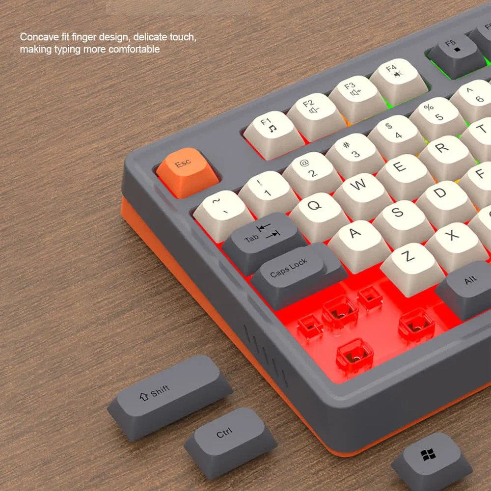 USB Wired Game Keyboard Mouse Set Illuminated Desktop/Laptop Home Office Female Male Keyboard Office Keyboard Office