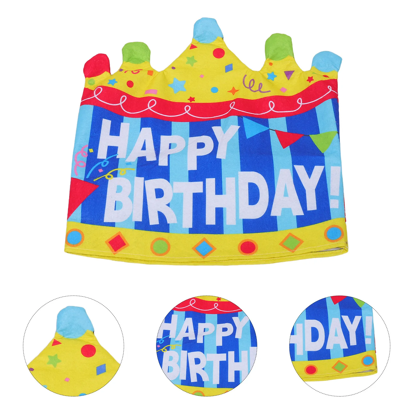Birthday Chair Cover Colorful Felt Seat Sleeve for Classroom Birthday Party Chair Decoration Back to School Supplies