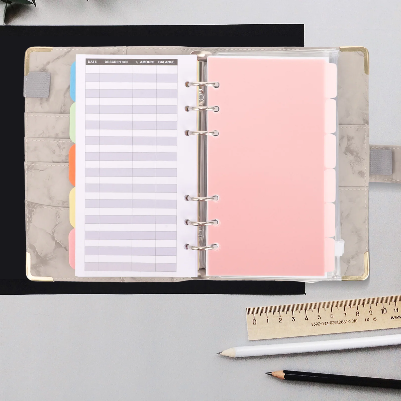 

6 Sheets Divider Tabs Clear and Simple Design for Professional Personal Organization Binder Inserts Aesthetic Dividers