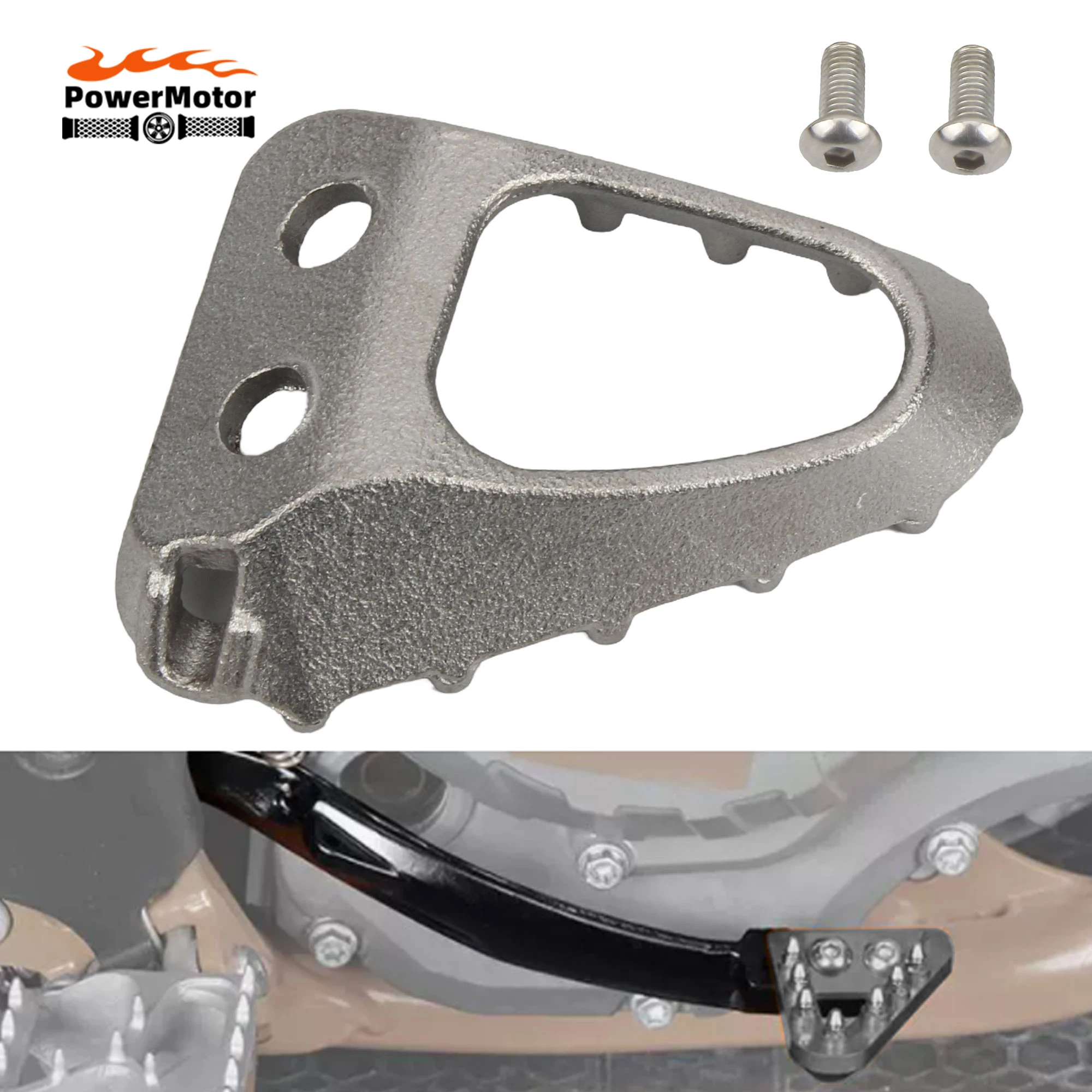 Universal Motorrad Motocross Standard Hinten Fuß Bremshebel Schritt Platte Peg Bremspedal Spitze Für KTM HUSQVARNA GASGAS MC EC EX