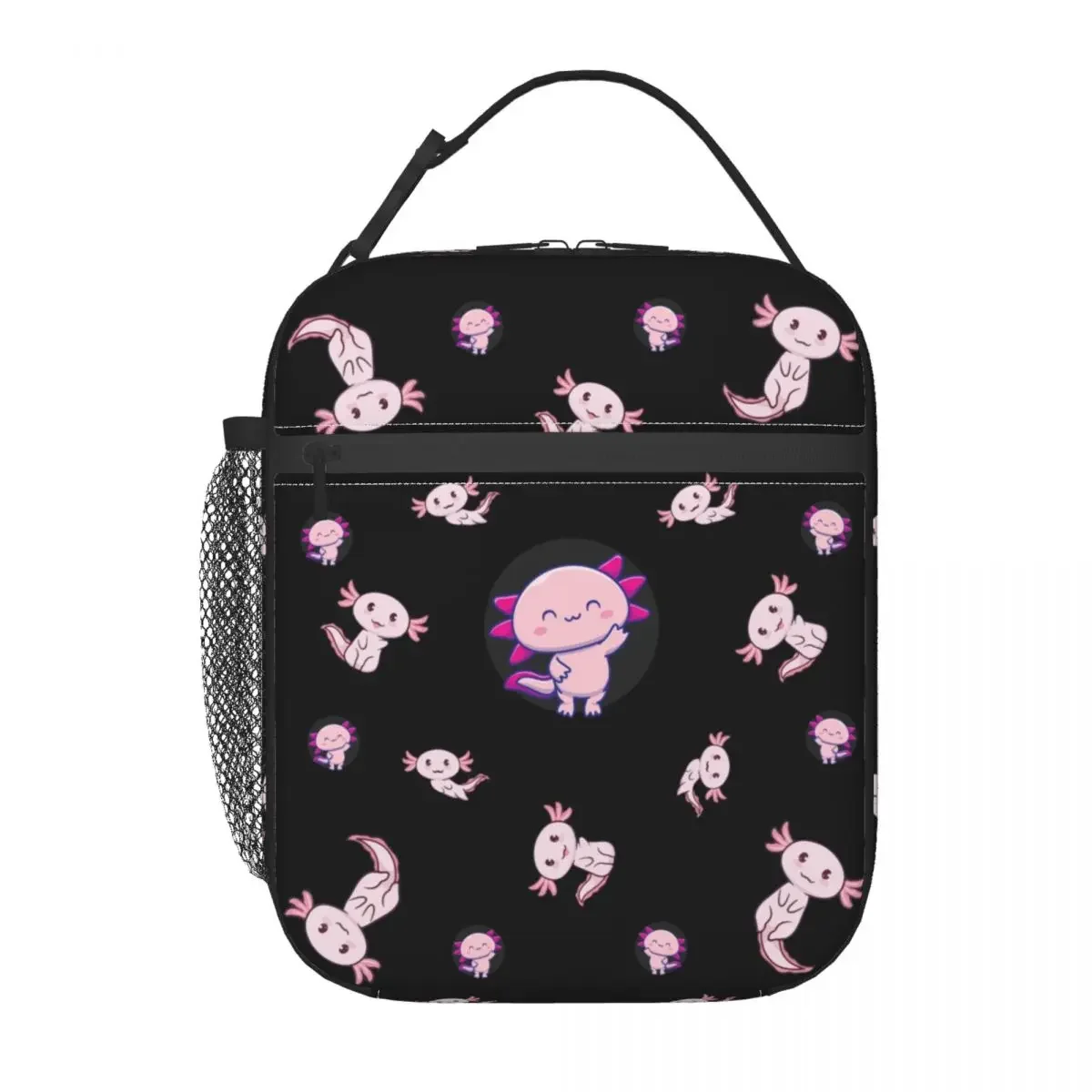 I Axolotl Questions Insulated Lunch Bag for Women Resuable Salamander Animal Cooler Thermal Bento Box Kids School Children