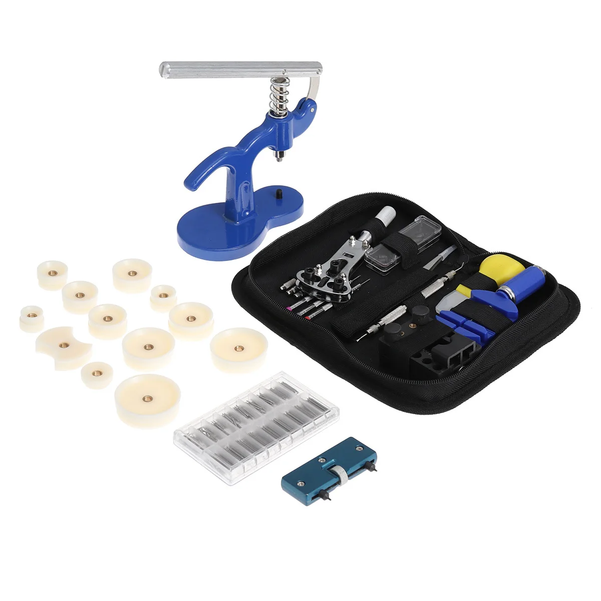 409Pcs Watch Repair Tools Kit Spring Bar Remover Screwdrivers Tweezers Antimagnetic Watch Opener Clock Watchmaker Tools Parts