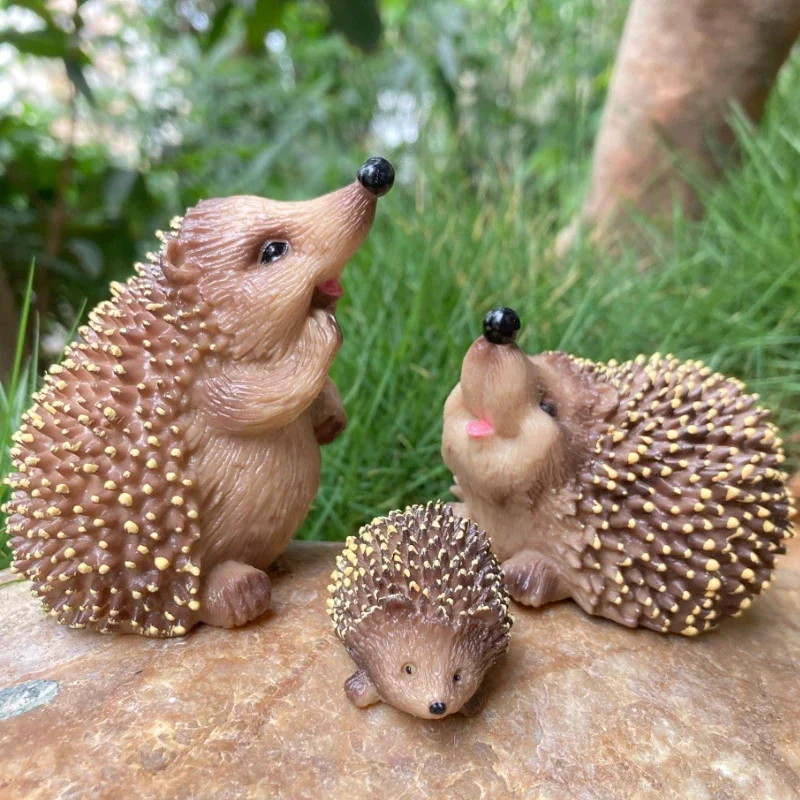 Realistic Hedgehog Model with Spiky Quills for Children's Toy Collection for Animal Lovers' Collection