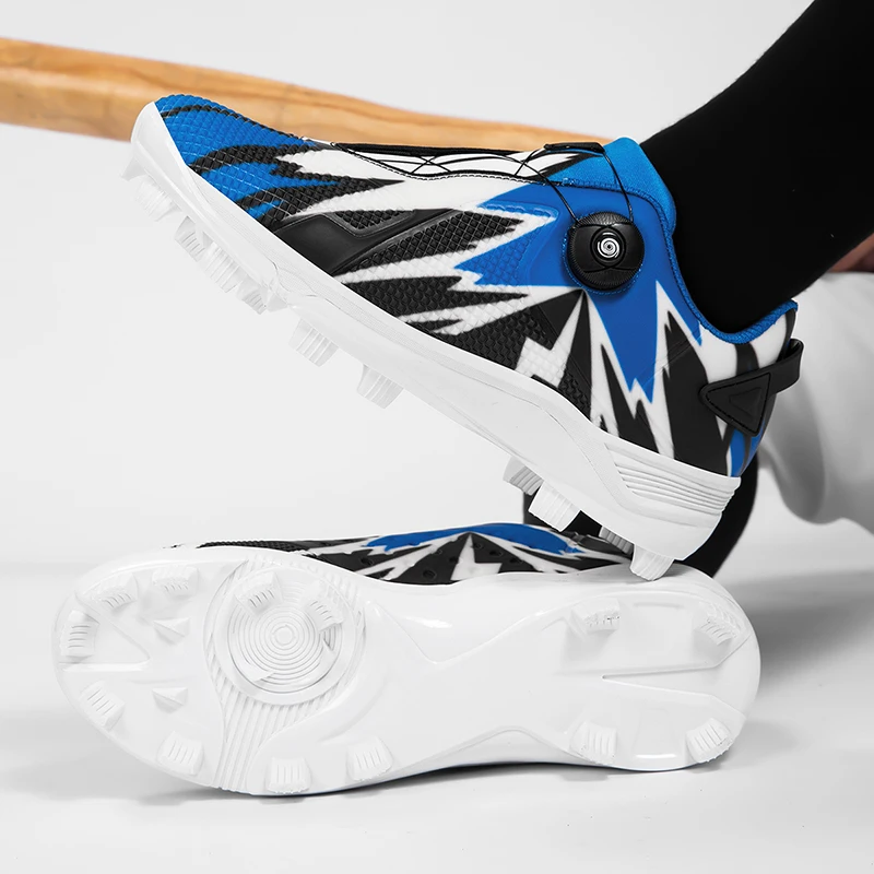 2026  Professional Baseball Shoes Men's Anti Slip Training Competition Shoes Outdoor Grass Sports Shoes Men's Rugby