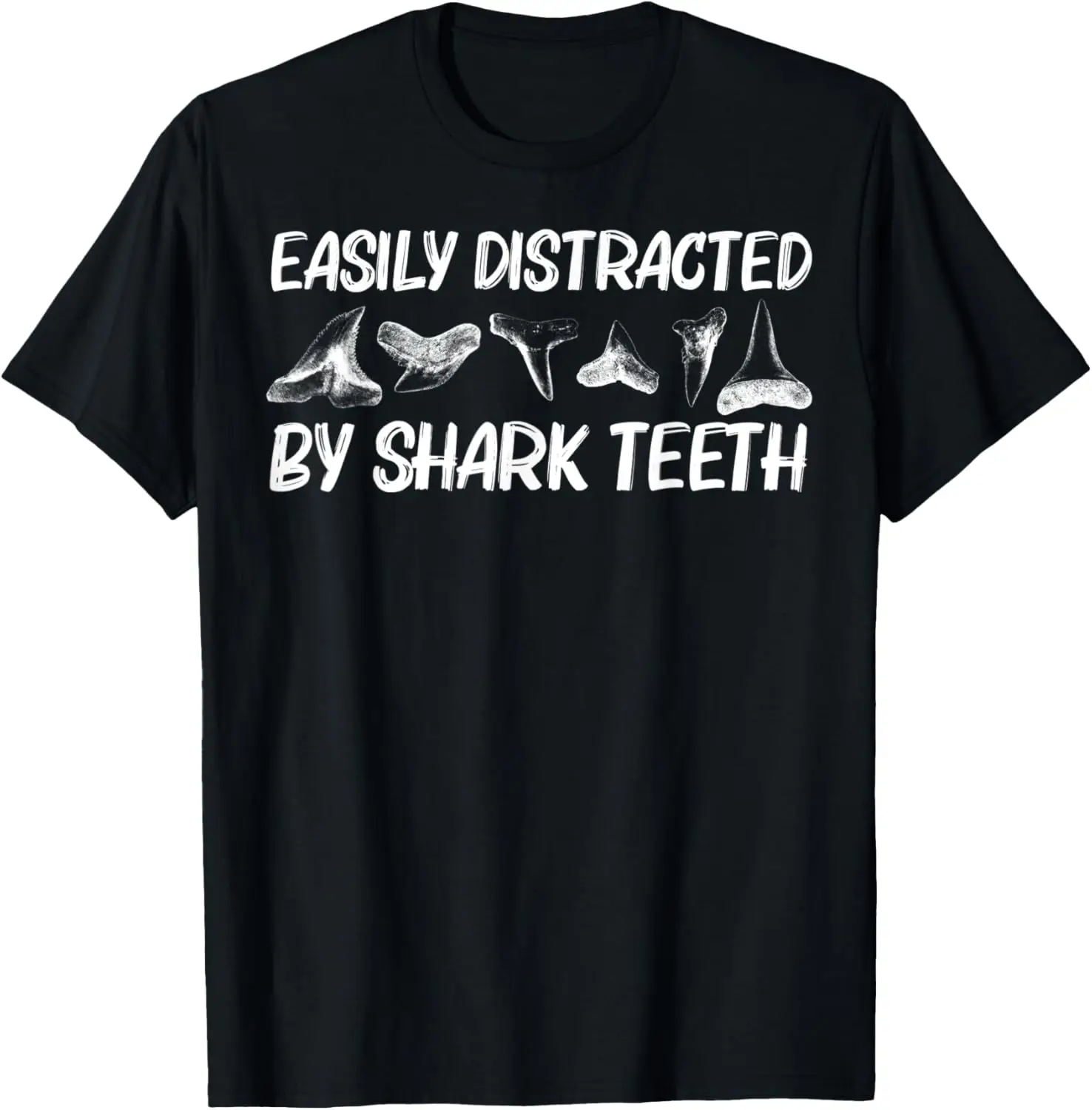 Funny Shark Teeth Design For Men Women Animal Fossil Hunters T-Shirt