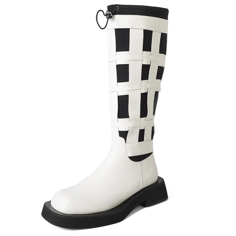 

Женские Дизайнерские Сапоги до колена, из натуральной кожи