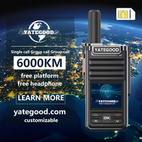 YATEGOOD  G167 GPS 5000KM zello walkie talkie long range global ptt  4G poc radio100km