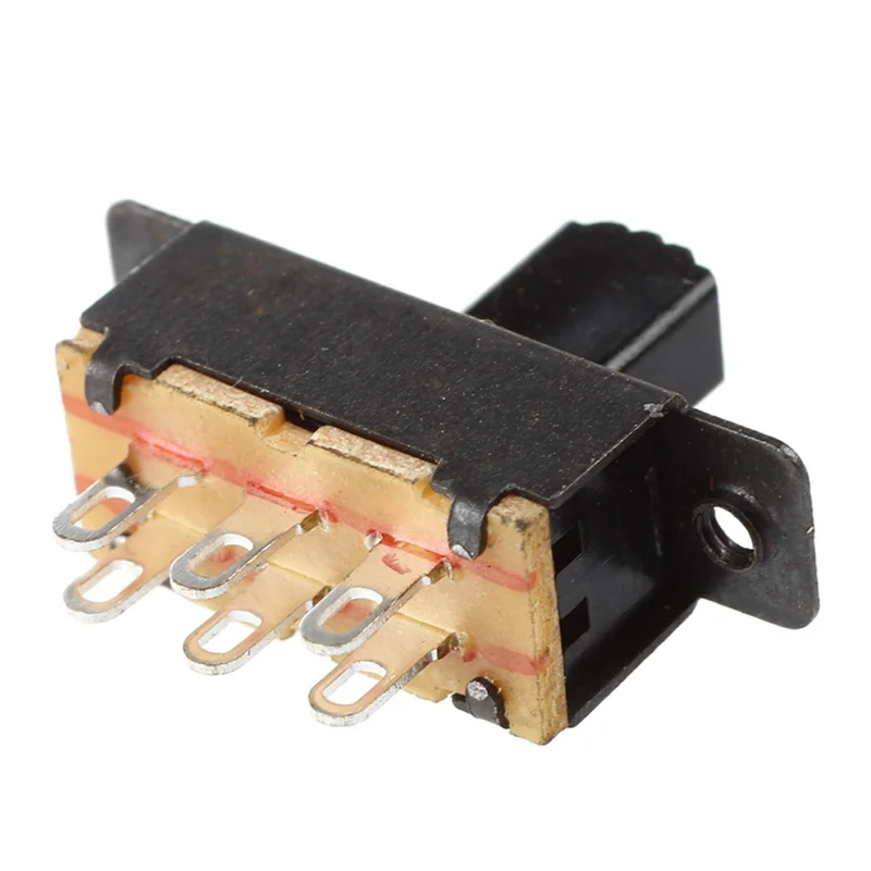 

A63K-30 шт. SS22F25-G7 2-позиционный DPDT 2P2T мини-ползунковый переключатель для крепления на панели, наконечник для пайки