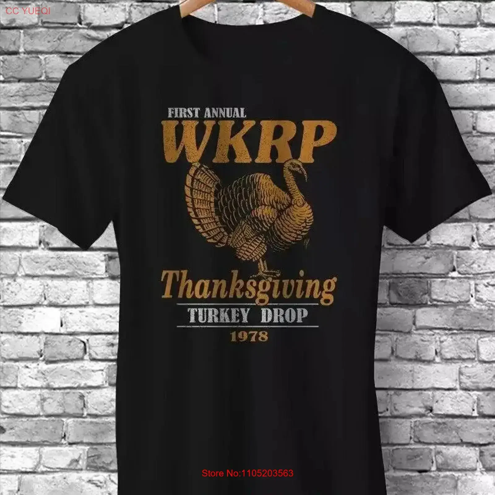 First Annual WKRP Thanksgiving Turkey Drop 1978 Cincinnati Vintage T Shirt vintage Washed Versatile Casual Comfortable