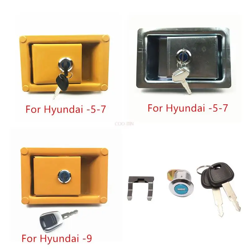 Side door lock ide cover lock hydraulic pump door lock for modern 150 210 215 225 305-5-7-9 excavator