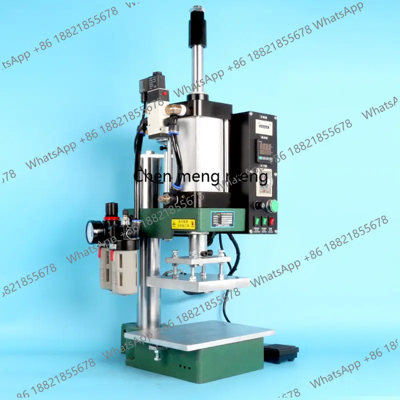 

Desktop pneumatic solid wood furniture marking machine bamboo and wood branding machine hot pressing machine