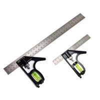 Stainless Steel Angle Square Measuring Tools Durable Aluminium Alloy Spirit Level Precise Adjustable Angle Ruler DIY Projects
