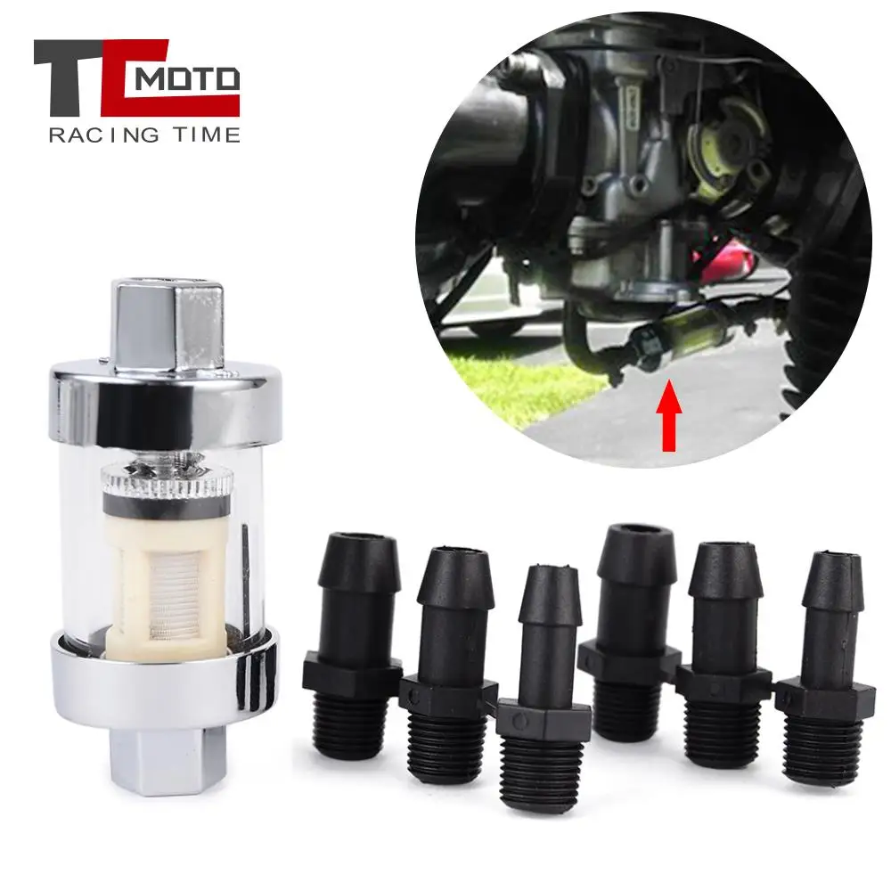 6MM 8MM 10MM CNC Fuel Filter Practical Durable Motorcycle Fuel Oil Filter Gasoline Separator For ATV Dirt Pit Bike Motocross