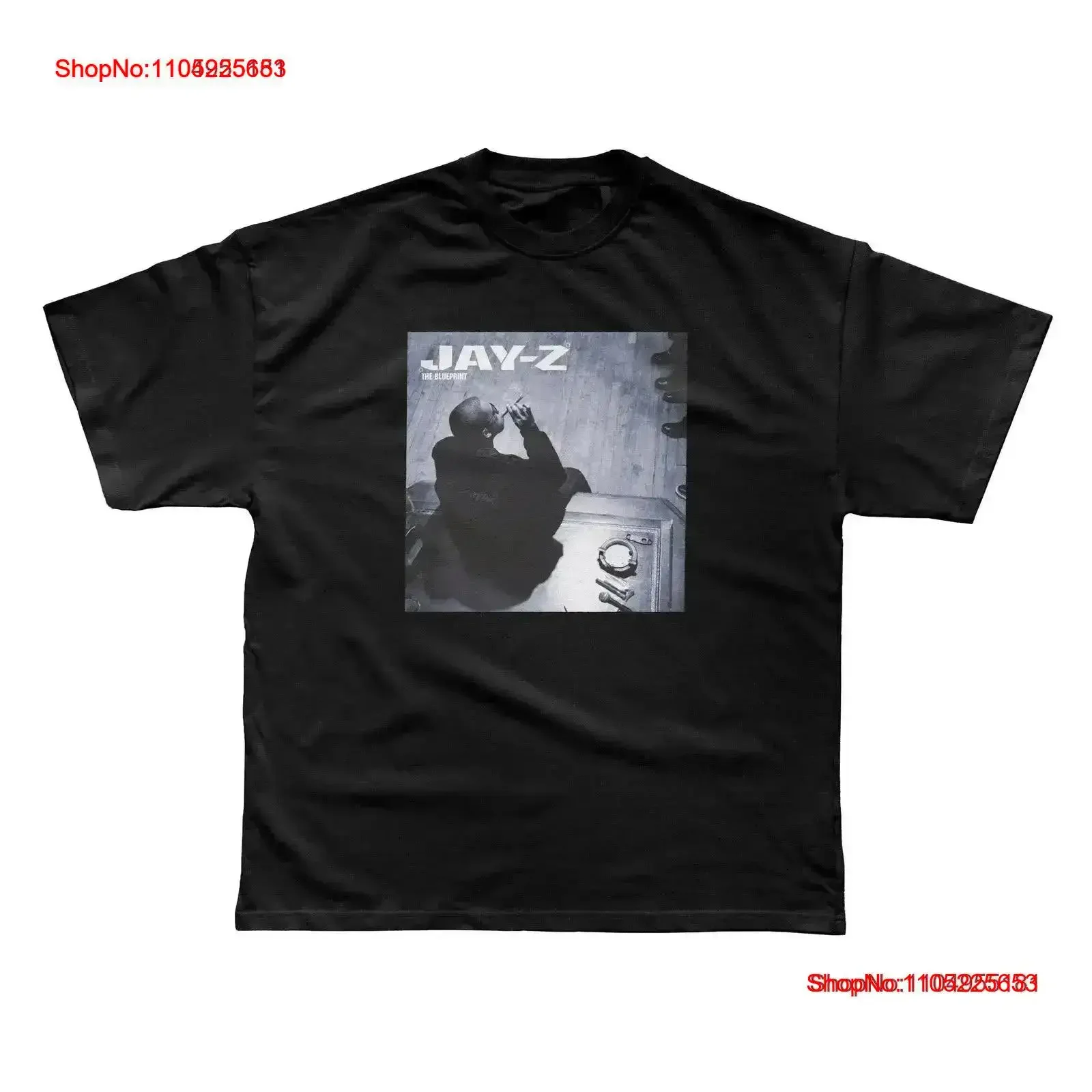

Jay Z The Blueprint Premium T shirt vintage Washed Versatile Soft homme Stretched fashion designer clothes vintage Washed