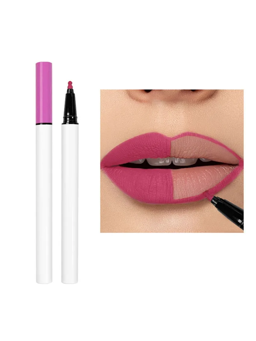 Custom 4colors High Pigmented Liquid Lip Liner Fast Dry Waterproof Long Lasting Matte Delicate Easy To Colored Lips Makeup Bulk