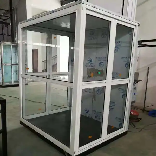 ارتفاع الرفع 3-10 متر تحميل 300 كجم 3 أو مصعد منزل صغير رخيص الثمن مع المقصورة