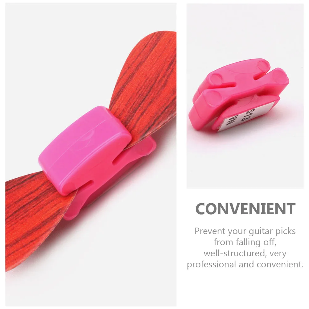 

3 Pcs Guitar Pick Clip Rubber Holder Adhesive Electric Picks Storage Organizer Clamp For Guitarists Practical Long Term Use