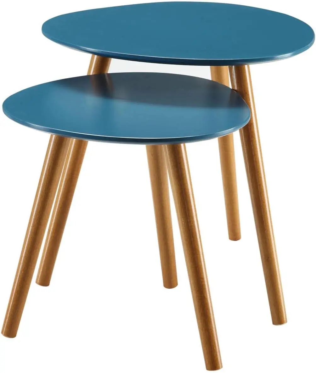 

Oslo Nesting End Tables, Blue / Natural