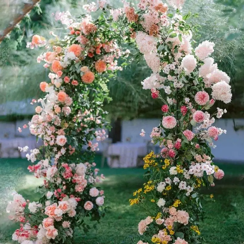 Wedding Arch Balloon Stand Garden Gazebo Shaped Vine Rack Metal Flower Rack Arch Plant Climbing Rack Birthday Party Decorations
