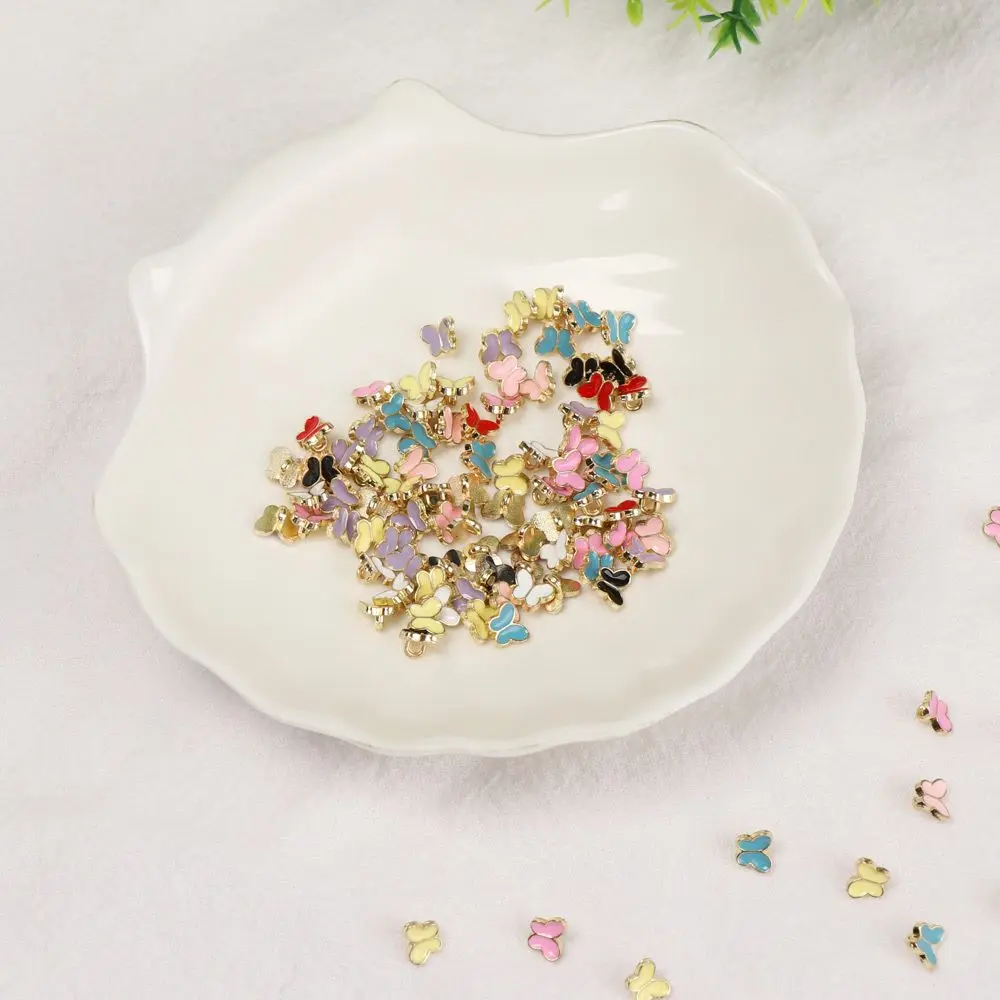 20pcs Accessories Craft Dollhoues Miniature Mini Buttons Clothing Sewing Buckle DIY  Clothes Metal Buckles