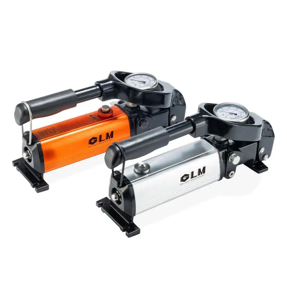 

Высокоэффективный профессиональный портативный гидравлический ручной насос GLM P450 из сплава, желтый, 10000 фунтов на кв. дюйм, для промышленного использования