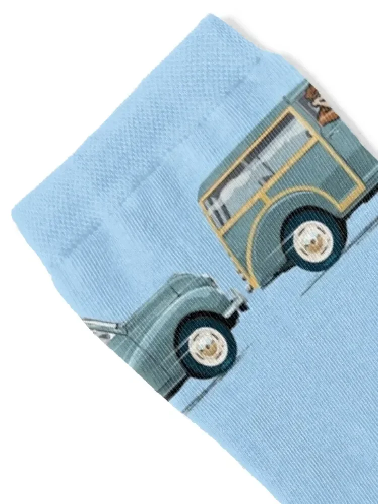 Morris Minor Traveller in Smoke Grey Socks Crossfit winter thermal funny gifts Socks Man Women's