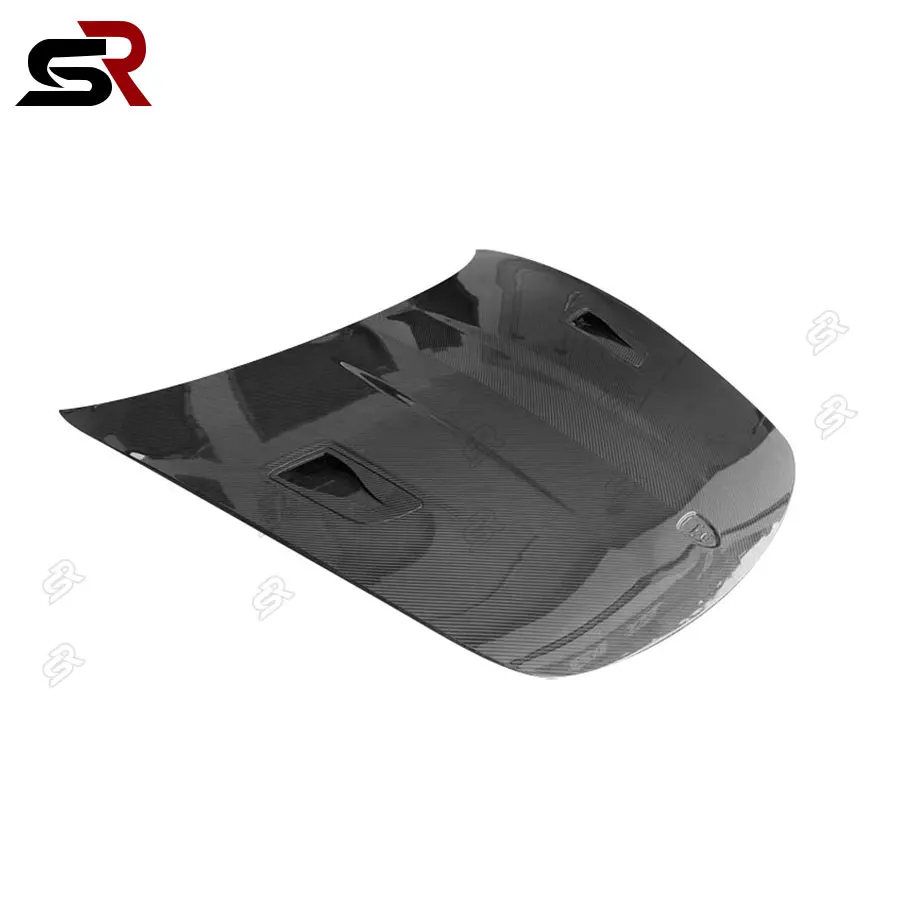 Suitable For Porsche 718 981 911 Boxster FRP Carbon Fiber Front Bumper Engine Hood Bonnet Vent Cover upgrade Car Body Kit